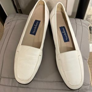 Easy Spirit white loafers